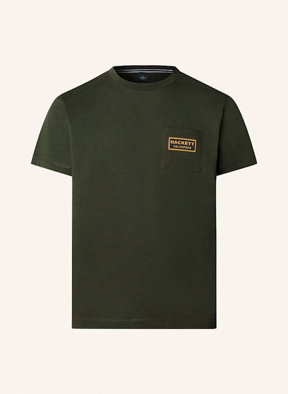 HACKETT LONDON T-Shirt HERITAGE RALLY POCKET GRÜN