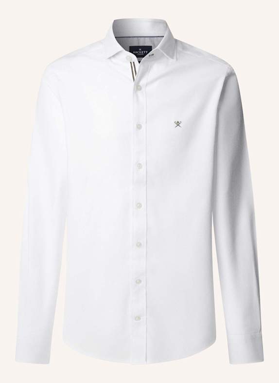 HACKETT LONDON Freizeithemd FLANNEL TAPE WEISS