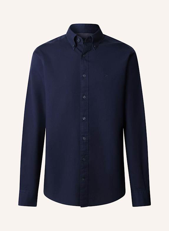 HACKETT LONDON Freizeithemd ESS GMT DYED OXFORD BLAU