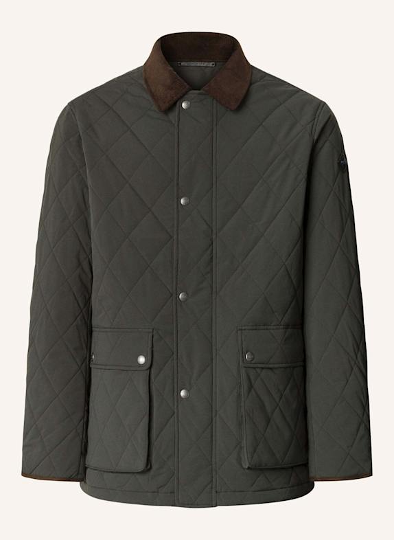 HACKETT LONDON Fieldjacket QUILTED JKT DUNKELGRÜN