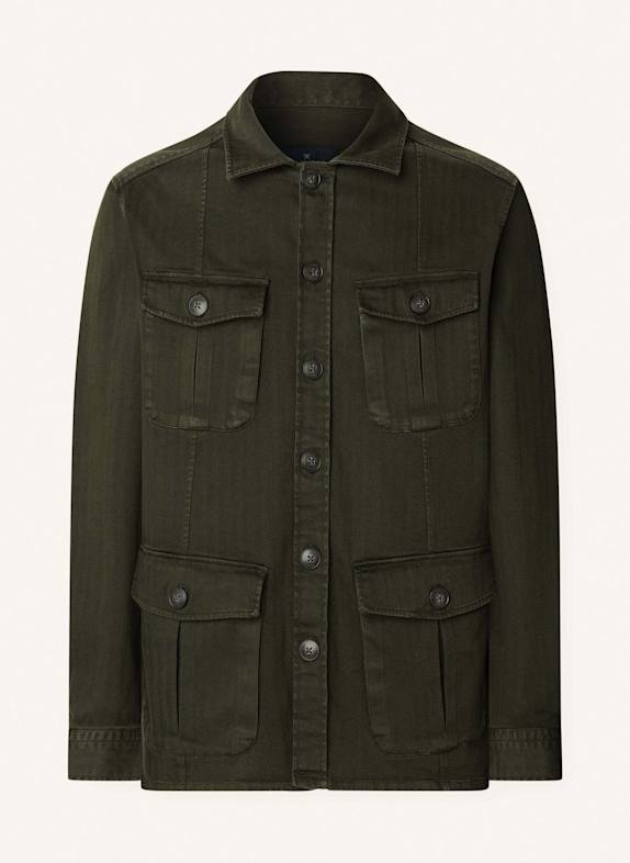 HACKETT LONDON Fliegerjacke GMD 4 PKT OVERSHIRT GRÜN