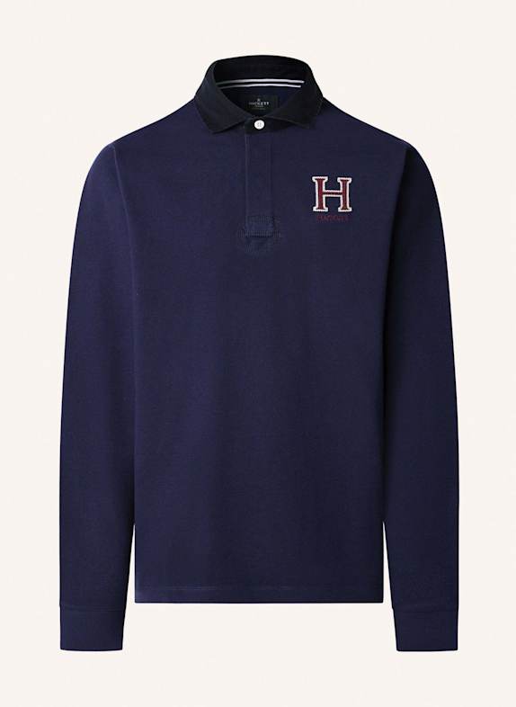 HACKETT LONDON Poloshirt HERITAGE H RUGBY BLAU