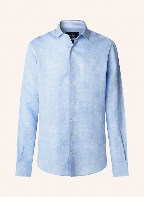 HACKETT LONDON Freizeithemd YARN DYE LINEN HELLBLAU