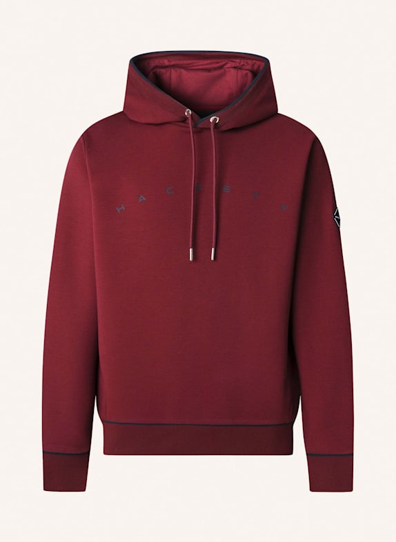 HACKETT LONDON Hoodieshirt HS SPORTING CLUB HDY DUNKELROT