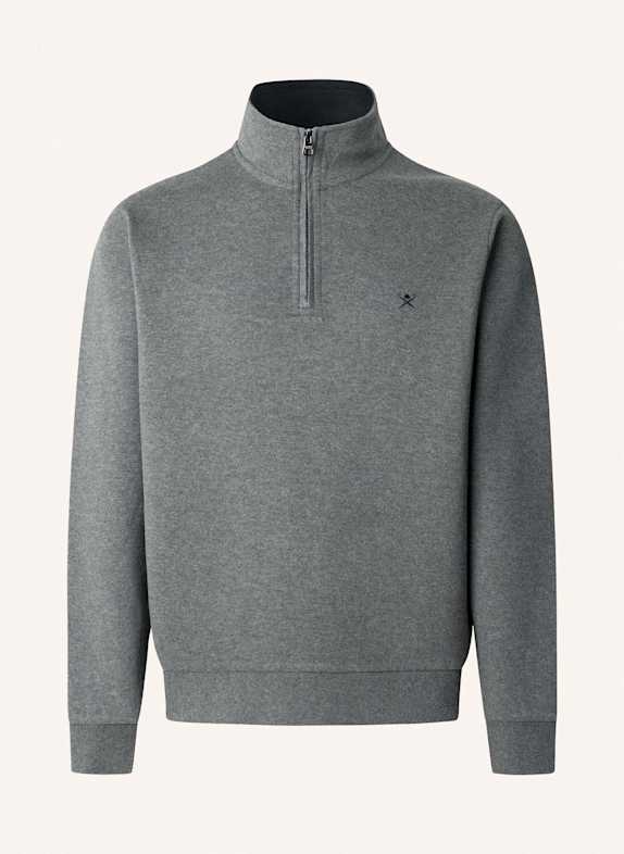 HACKETT LONDON Sweatshirt NEW DOUBLE KNIT HZ DUNKELGRAU