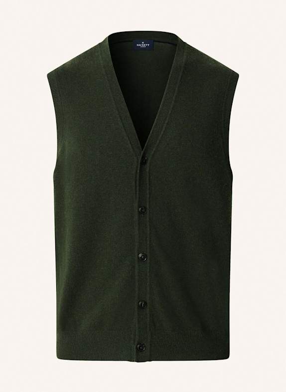 HACKETT LONDON Pullover MERINO CASH MIX WCOAT GRÜN