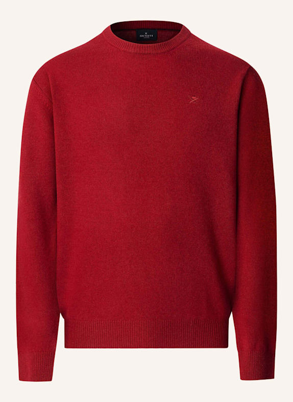 HACKETT LONDON Pullover LAMBSWOOL CREW ROT