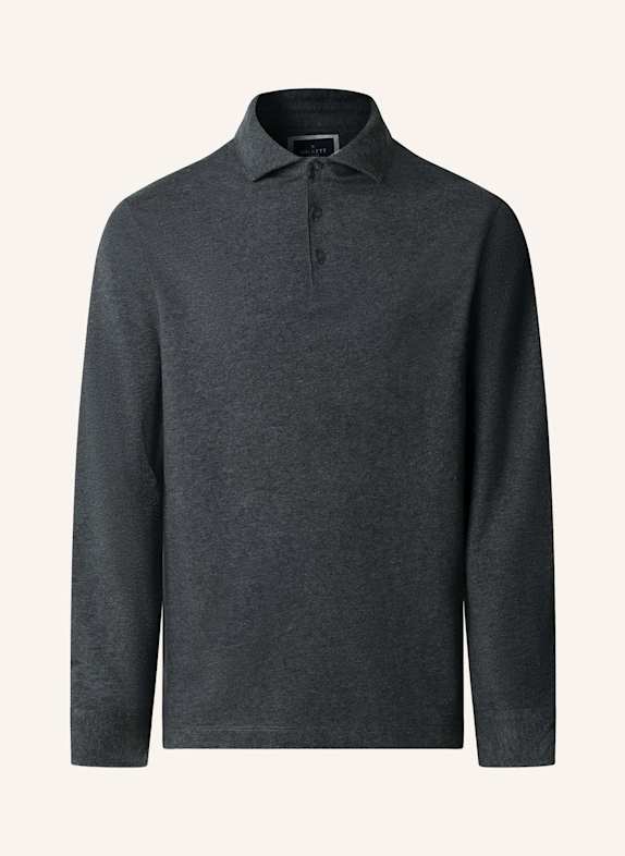 HACKETT LONDON Poloshirt PIMA COTTON POLO LS DUNKELGRAU