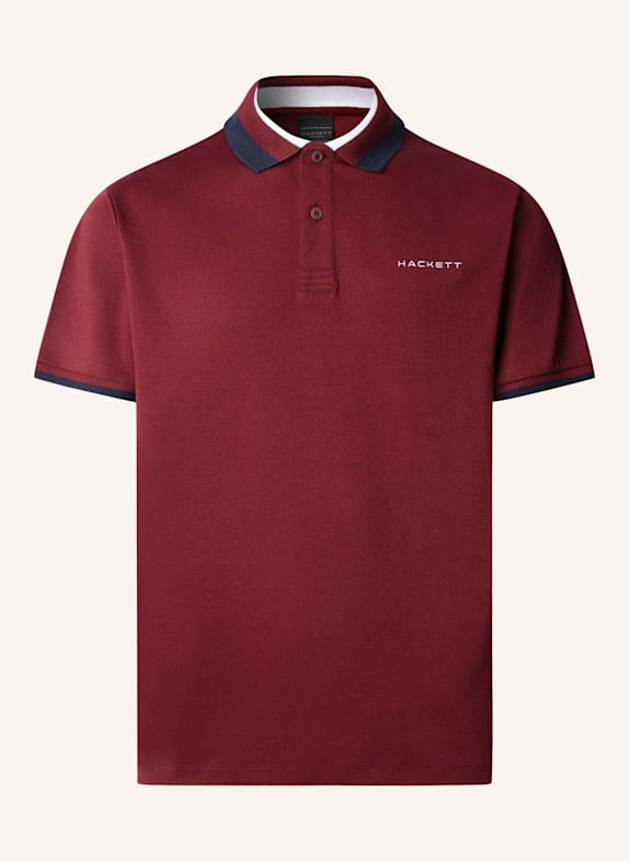 HACKETT LONDON Poloshirt HS CLUB COLLAR POLO DUNKELROT