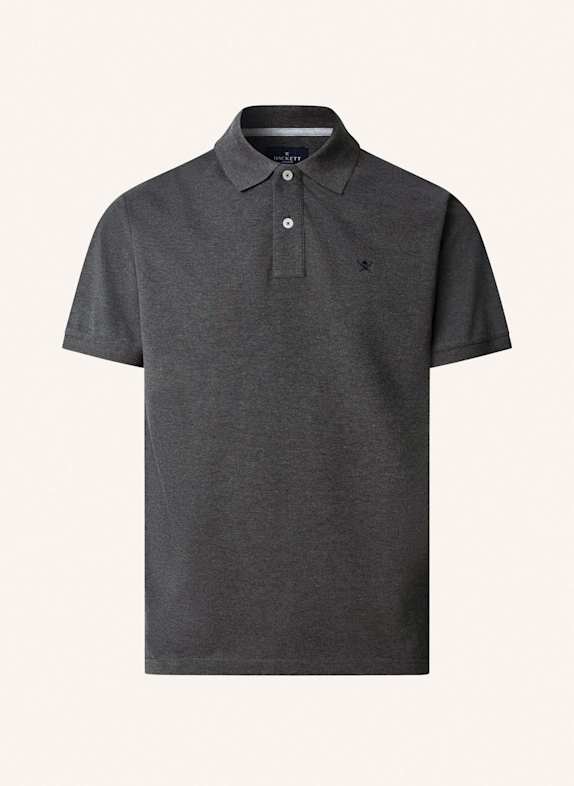 HACKETT LONDON Poloshirt SLIM FIT LOGO DUNKELGRAU
