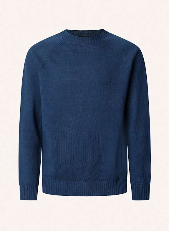 HACKETT LONDON Pullover SUMMER LIN COT CREW DUNKELBLAU