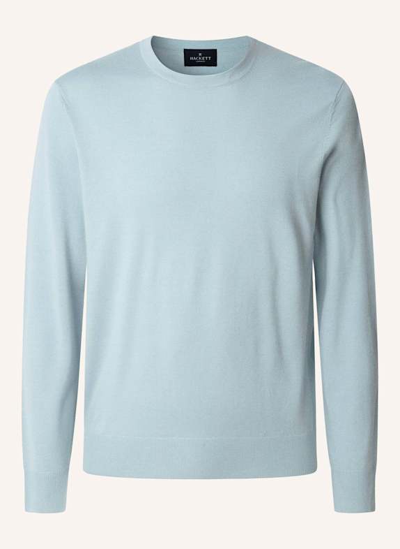 HACKETT LONDON Pullover GMD MERINO SILK CREW BLAU