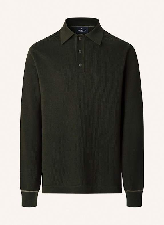 HACKETT LONDON Poloshirt TEXTURED KNIT LS POLO GRÜN
