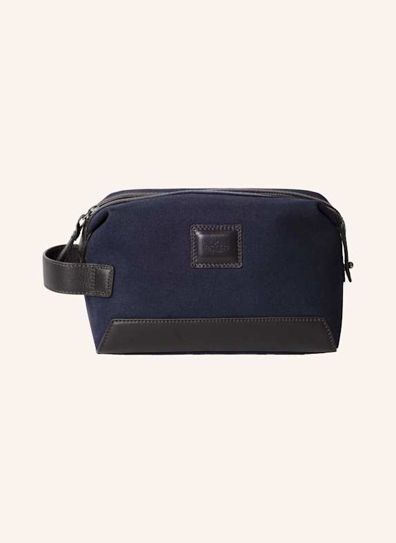 HACKETT LONDON Kosmetiktasche WELLS CANVAS WASHBAG DUNKELBLAU