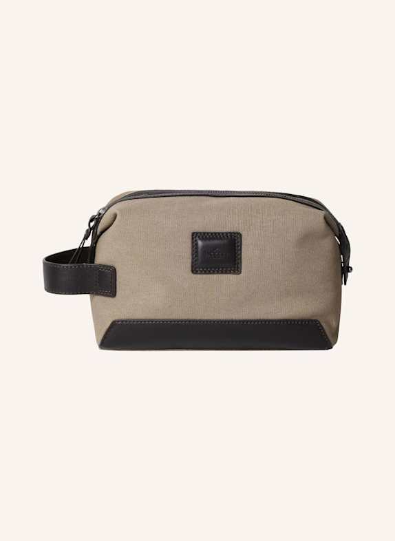 HACKETT LONDON Kosmetiktasche WELLS CANVAS WASHBAG GRÜN