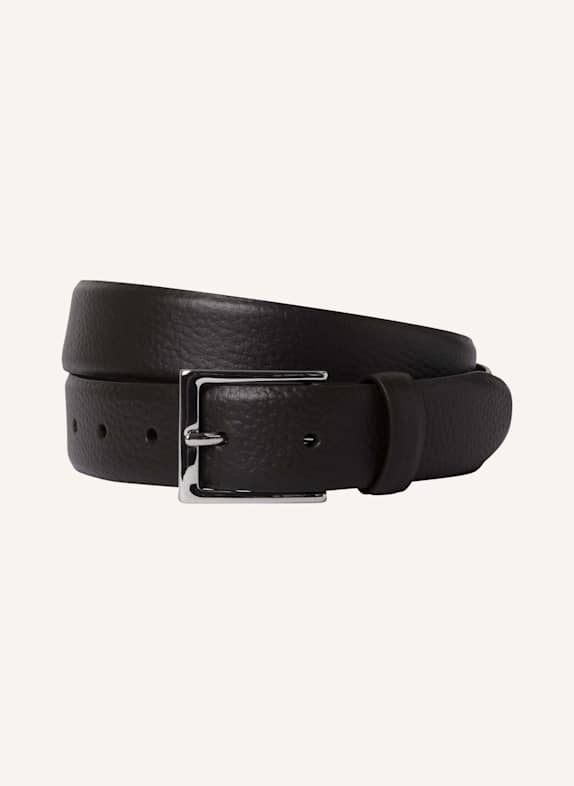 HACKETT LONDON Gürtel 32MM PEBBLE BELT DUNKELBRAUN