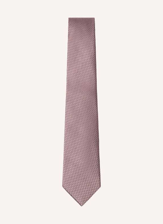 HACKETT LONDON Krawatte TEXTURE PLAIN HELLROSA