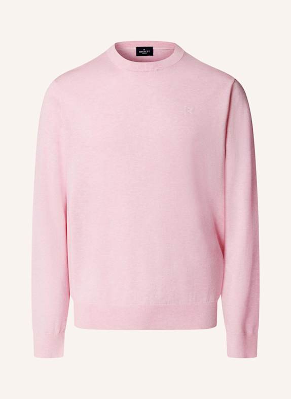HACKETT LONDON Pullover COTTON SILK CREW HELLROSA