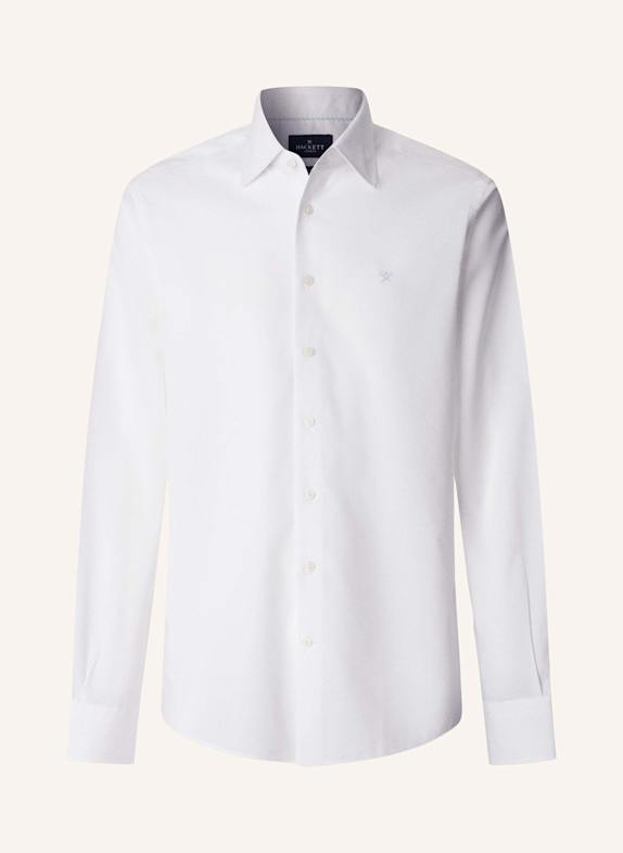 HACKETT LONDON Freizeithemd SOLID END ON END WEISS