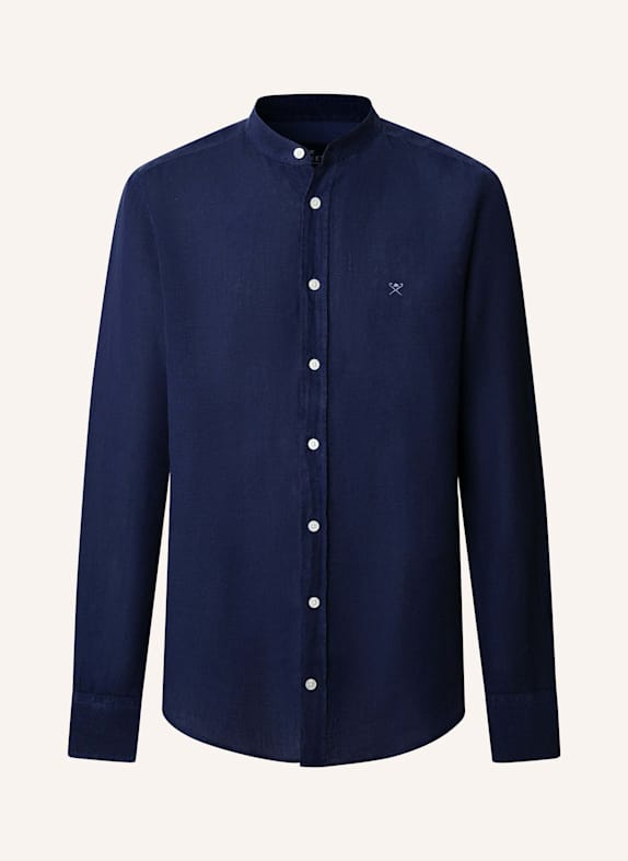 HACKETT LONDON Freizeithemd ESS GMD LINEN PORTER BLAU
