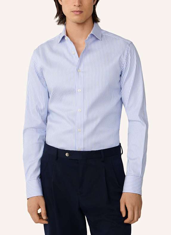 HACKETT LONDON Freizeithemd DOUBLE FACE BENGAL STR BLAU