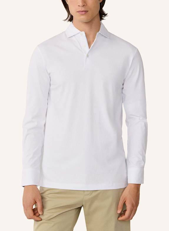HACKETT LONDON Poloshirt MULTI TRIM JERSEY LS WEISS