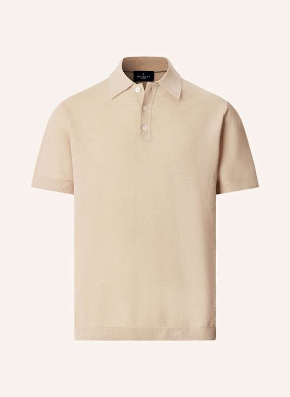 HACKETT LONDON Poloshirt HONEYCOMB SS POLO BEIGE