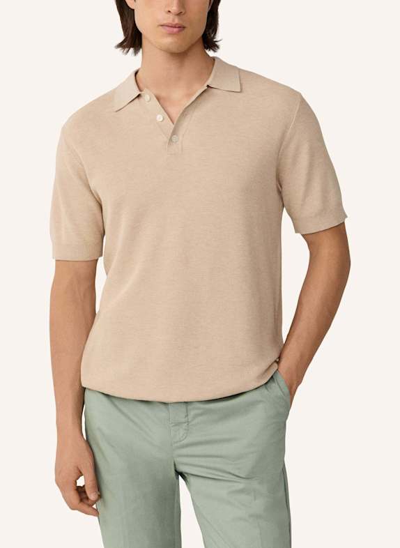 HACKETT LONDON Poloshirt HONEYCOMB SS POLO BEIGE