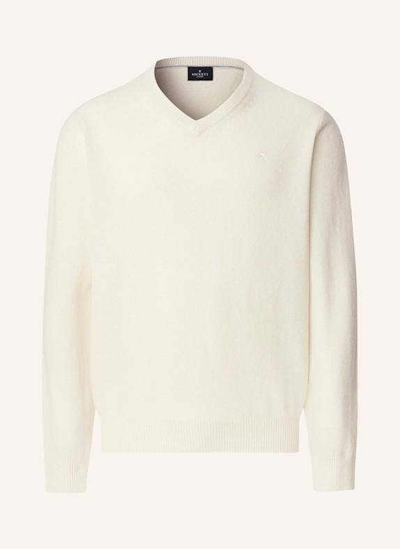 HACKETT LONDON Pullover LAMBSWOOL V NECK CREME