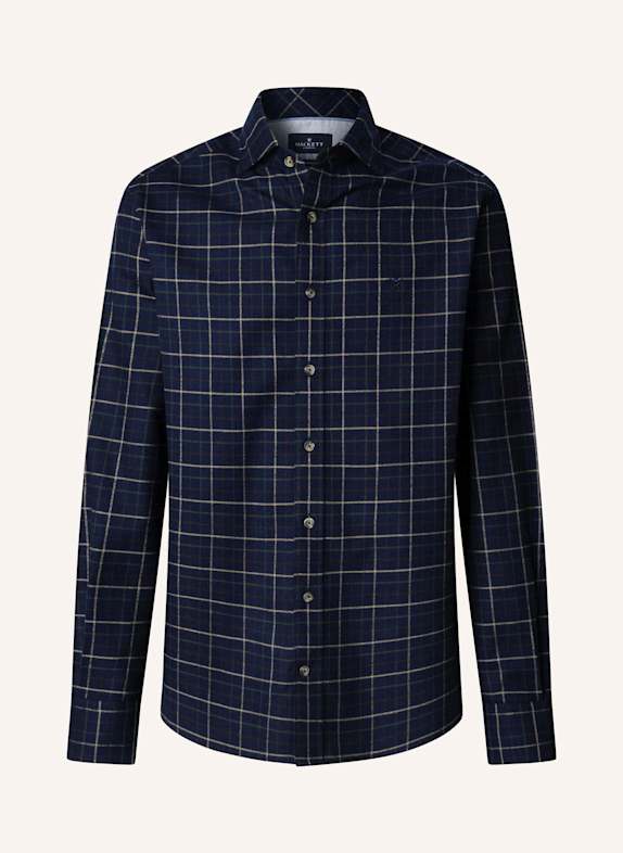 HACKETT LONDON Freizeithemd NAVY FLAN TATTERSALL DUNKELBLAU