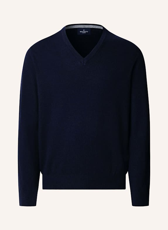 HACKETT LONDON Pullover MERINO CASH MIX V BLAU