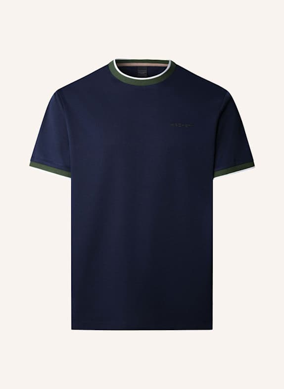HACKETT LONDON T-Shirt HS CLUB COLLAR TEE DUNKELBLAU