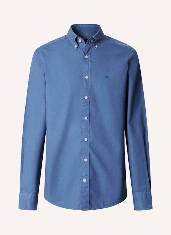 HACKETT LONDON Freizeithemd ESS GMT DYED OXFORD BLAU