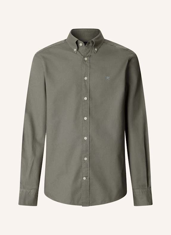 HACKETT LONDON Freizeithemd ESS GMT DYED OXFORD GRÜN