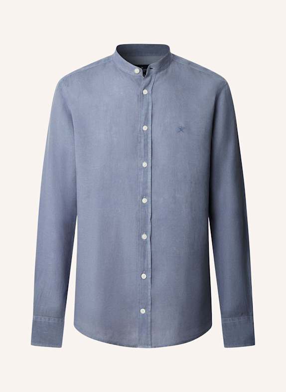 HACKETT LONDON Freizeithemd ESS GMD LINEN PORTER BLAU