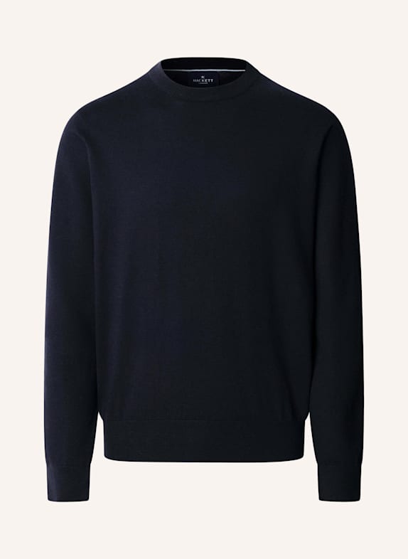 HACKETT LONDON Pullover COTTON CASH CREW BLAU