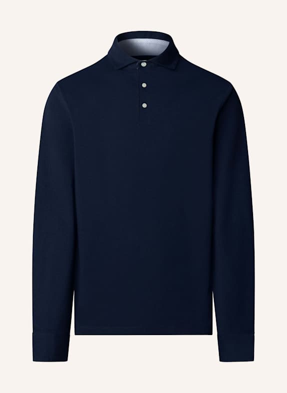 HACKETT LONDON Poloshirt MULTI TRIM JERSEY LS BLAU