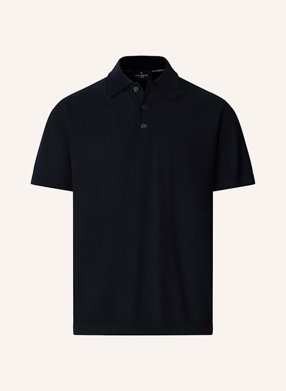 HACKETT LONDON Poloshirt HONEYCOMB SS POLO BLAU