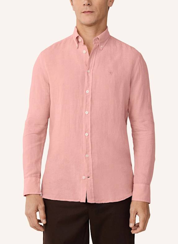 HACKETT LONDON Freizeithemd ESS GMD LINEN BRPT ROSA