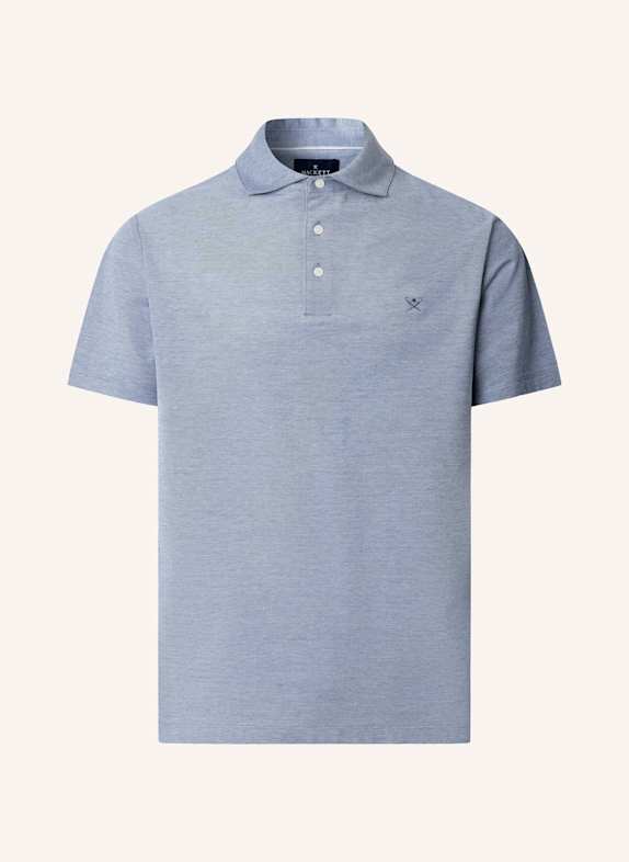 HACKETT LONDON Poloshirt OXFORD PIQUE POLO SS BLAU