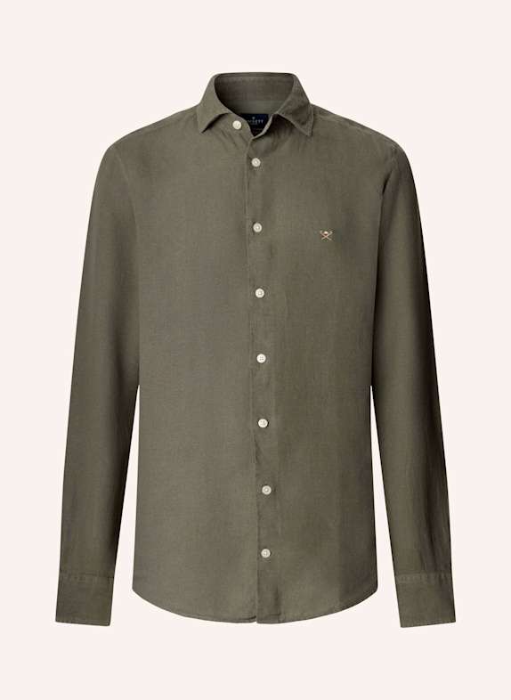 HACKETT LONDON Freizeithemd ESS GMD LINEN KENT GRÜN