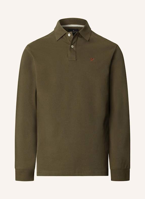 HACKETT LONDON Poloshirt SLIM FIT LOGO LS GRÜN