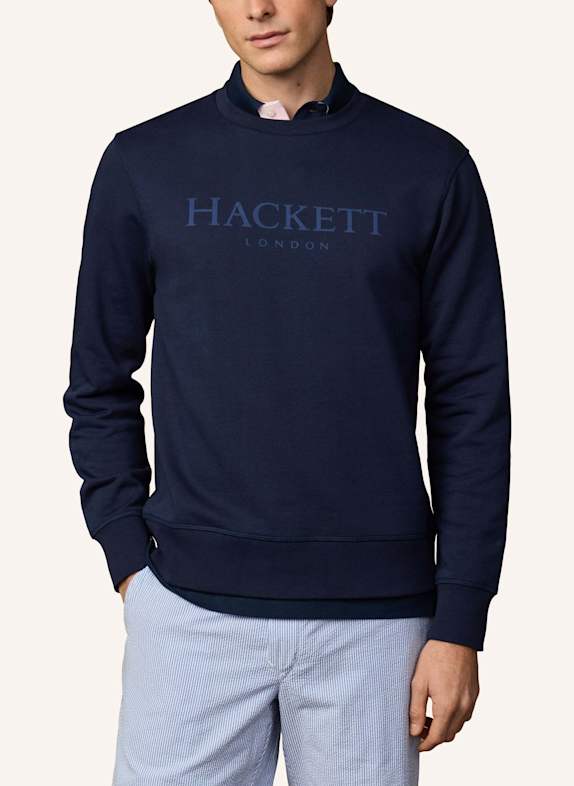 HACKETT LONDON Sweatshirt HERITAGE ESS CREW BLAU