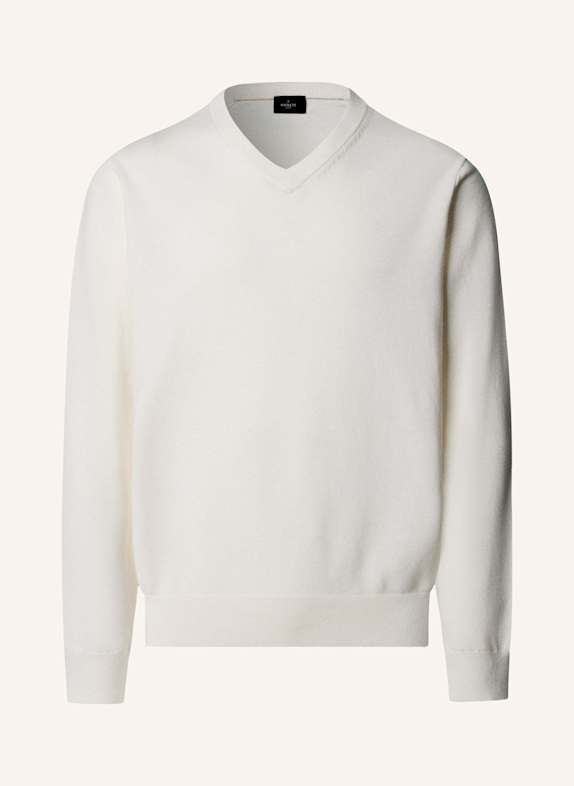 HACKETT LONDON Pullover ESS COTTON V NECK CREME
