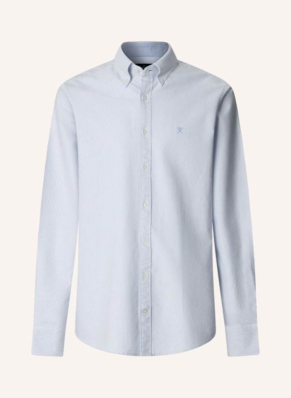 HACKETT LONDON Freizeithemd HERITAGE TICK OX STR BLAU