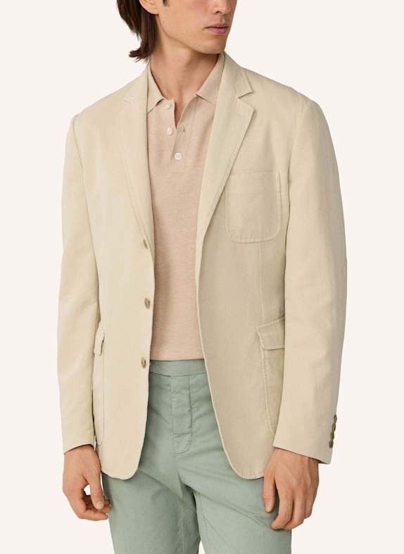 HACKETT LONDON Sakko GMD COTTON LINEN BEIGE