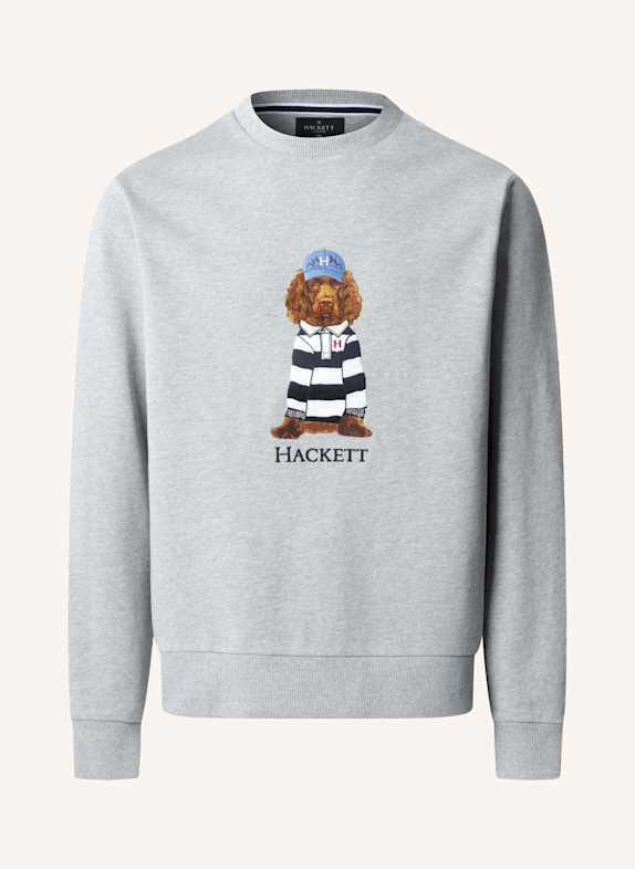 HACKETT LONDON Sweatshirt HERITAGE HARRY CREW HELLGRAU