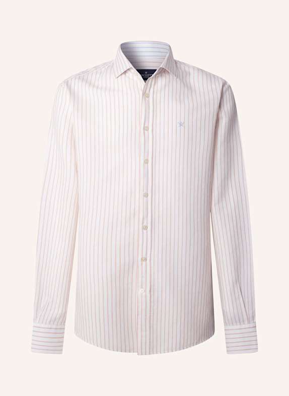 HACKETT LONDON Freizeithemd COT LIN SUMMER STRIPE ORANGE