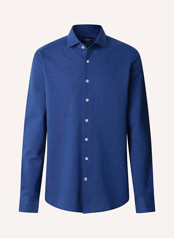 HACKETT LONDON Freizeithemd PIQUE JERSEY SHIRT BLAU
