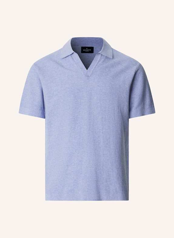 HACKETT LONDON Poloshirt RIVIERA KNIT SS POLO HELLBLAU